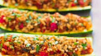 Stuffed Zucchini with Sausage and Parmesan Stuffed Zucchini with Sausage and Parmesan