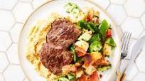Beef Minute Steaks with Fat... and Warm Hummus Beef Minute Steaks with Fat... and Warm Hummus