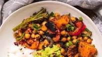 Vegetable And Chickpea Sheet Pan Dinner Vegetable And Chickpea Sheet Pan Dinner