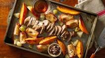 Pork with Sweet Potatoes and Apples Sheet-Pan Dinner Pork with Sweet Potatoes and Apples Sheet-Pan Dinner