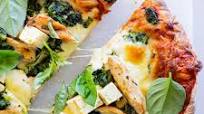 Grilled Greek Chicken Pizza with Spinach and Feta Grilled Greek Chicken Pizza with Spinach and Feta