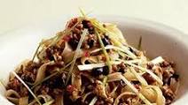 Black bean pork with noodles Black bean pork with noodles