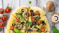 Hummus Pizza with Veggies Hummus Pizza with Veggies