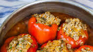 Easy Meat & Rice Stuffed Peppers (video) Easy Meat & Rice Stuffed Peppers (video)