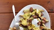 Pork Belly Benedict Smothered Fries Pork Belly Benedict Smothered Fries