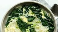 Egg Drop Soup with Instant Noodles, Spinach & Scallions Egg Drop Soup with Instant Noodles, Spinach & Scallions