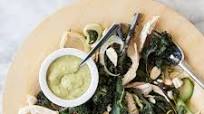 Roasted Kale and Fennel Salad with Avocado Caesar Dressing Roasted Kale and Fennel Salad with Avocado Caesar Dressing