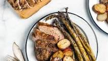 dinner irl: roast pork tenderloin with new potatoes and asparagus dinner irl: roast pork tenderloin with new potatoes and asparagus