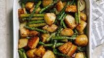 Balsamic Roasted New Potatoes with Asparagus Balsamic Roasted New Potatoes with Asparagus