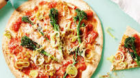 Springtime greens pizza Springtime greens pizza