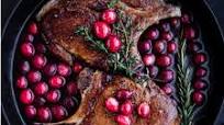 Fresh Cranberry & Brown Sugar Glazed Pork Chops Fresh Cranberry & Brown Sugar Glazed Pork Chops
