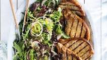 Grilled Pork Chops and Lemon Parmesan Salad Grilled Pork Chops and Lemon Parmesan Salad