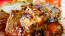 Pork Shanks with Lots of Vegetables in a Clay Pot Pork Shanks with Lots of Vegetables in a Clay Pot