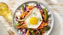 Japanese-Style Rice Bowls with Sesame-Sautéed Cabbage & Snap Peas Japanese-Style Rice Bowls with Sesame-Sautéed Cabbage & Snap Peas
