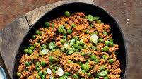 Lamb keema with flatbreads Lamb keema with flatbreads