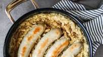 Beer Braised Sauerkraut and Bratwurst Beer Braised Sauerkraut and Bratwurst