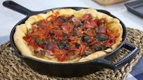 Personal pan skillet thin-crust pizza Personal pan skillet thin-crust pizza