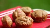 Rhubarb Honey Bran Muffins Rhubarb Honey Bran Muffins