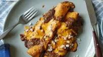 Tex Mex Cheese and Onion Enchiladas with Chili Gravy Tex Mex Cheese and Onion Enchiladas with Chili Gravy