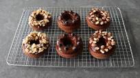 Chocolate Almond Breakfast Donuts Chocolate Almond Breakfast Donuts