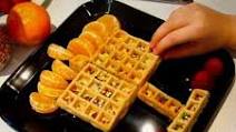 Menorah Waffles - a cute & easy Chanukah breakfast! Menorah Waffles - a cute & easy Chanukah breakfast!