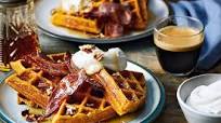 squash waffles with candied bacon squash waffles with candied bacon
