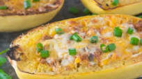 Enchilada Stuffed Spaghetti Squash Enchilada Stuffed Spaghetti Squash