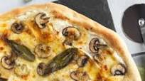 Mushroom and brie white pizza Mushroom and brie white pizza