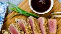 Sesame Crusted Pan Seared Ahi Steaks Sesame Crusted Pan Seared Ahi Steaks
