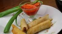 Lumpia Shanghai - Pork-filled Egg Rolls with Sweet Sour Sauce Lumpia Shanghai - Pork-filled Egg Rolls with Sweet Sour Sauce