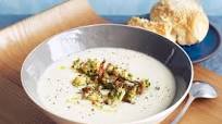 Cauliflower & parmesan soup with crispy bacon Cauliflower & parmesan soup with crispy bacon