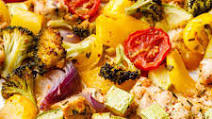 Family-Friendly Sheet Pan Paleo Chicken Dinner Family-Friendly Sheet Pan Paleo Chicken Dinner