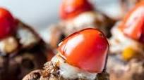 Sausage Stuffed Baby Portobello with Manchego Sausage Stuffed Baby Portobello with Manchego