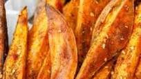 Baked Sweet Potato Fries with Za'atar and Tahini Baked Sweet Potato Fries with Za'atar and Tahini