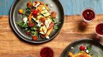 Grilled Zucchini-Feta Bruschetta with Double-Tomato Dressing Grilled Zucchini-Feta Bruschetta with Double-Tomato Dressing