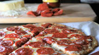Keto Pepperoni Pizza with Fathead Crust Keto Pepperoni Pizza with Fathead Crust