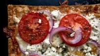 Lavash Pizza With Tomatoes, Mozzarella and Goat Cheese Lavash Pizza With Tomatoes, Mozzarella and Goat Cheese