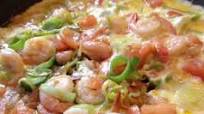 Jumbo Shrimps and Leeks Omelet Jumbo Shrimps and Leeks Omelet