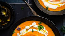 Carrot, Ginger and Coconut Soup with Saffron Vinaigrette Carrot, Ginger and Coconut Soup with Saffron Vinaigrette