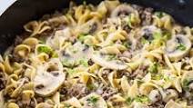 One Pot Rich & Creamy Ground Beef Stroganoff & Noodles One Pot Rich & Creamy Ground Beef Stroganoff & Noodles