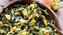Mango Kale Chopped Salad with Cilantro Lime Dressing Mango Kale Chopped Salad with Cilantro Lime Dressing