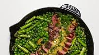 One-Skillet Steak and Spring Veg with Spicy Mustard One-Skillet Steak and Spring Veg with Spicy Mustard