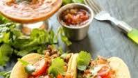 Ground Beef Tacos with Loaded Refried Bean Sauce Ground Beef Tacos with Loaded Refried Bean Sauce