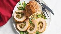 Broccolini-and-Pistachio Pesto Stuffed Pork Loin Broccolini-and-Pistachio Pesto Stuffed Pork Loin