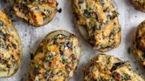 Vegan Twice Baked Potatoes with Collard Greens Vegan Twice Baked Potatoes with Collard Greens