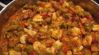 Smothered Okra Tomatoes with Shrimp Smothered Okra Tomatoes with Shrimp