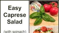 Easy Caprese Salad With Spinach -- Plus Salad Bar Saturday! Easy Caprese Salad With Spinach -- Plus Salad Bar Saturday!