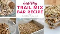 Healthy Trail Mix Bar Recipe (Homemade Granola Bar) Healthy Trail Mix Bar Recipe (Homemade Granola Bar)