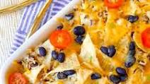 Triple Stacked Vegetarian Nachos Triple Stacked Vegetarian Nachos