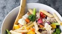 Healthy Greek Chicken Pasta Salad Healthy Greek Chicken Pasta Salad
